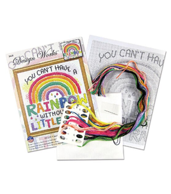 Design Works 10" Rainbow Counted Cross Stitch Kit, , hi-res, image 2