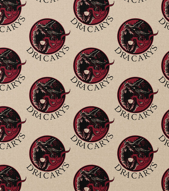 Game of Thrones Dracarys Badge Cotton Fabric, , hi-res, image 2