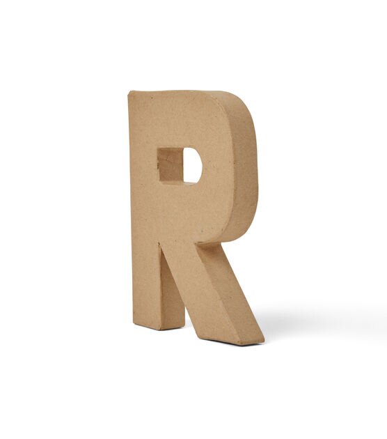 Letter R in Soft White 8 Inch White Letter R Sturdy Paper Mache Letters  Cottage Farmhouse Nursery Home Wooden Letters 
