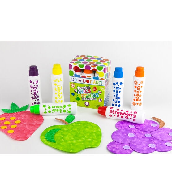 Do-A-Dot Art! 15oz Juicy Fruits Scented Dot Markers 6pc, , hi-res, image 2
