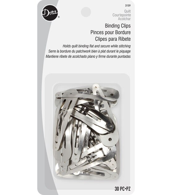 Dritz 1-7/8" Quilter's Binding Clips, 30 pc, Silver
