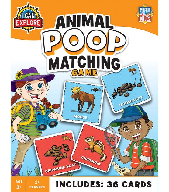 MasterPieces 36ct I Can Explore Animal Poop Kids Matching Games