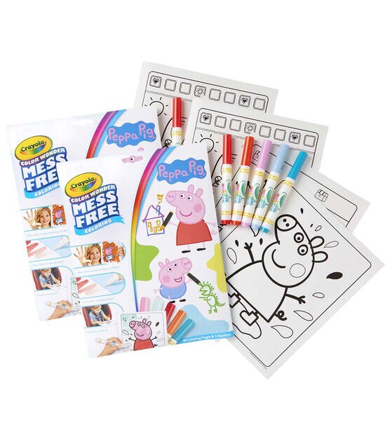Crayola 2pc Color Wonder Mess Free Paintbrush Pens & Paper Set