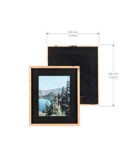 12" x 14" Matted to 8" x 10" Summit Black Portrait Frame by Hudson 43, , hi-res, image 5