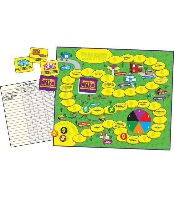 Teacher Created Resources 76ct Unexpected Events Real World Math Game, , hi-res, image 2