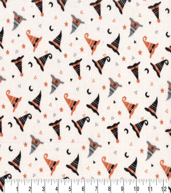 Witch Hats Halloween Cotton Fabric, , hi-res, image 2