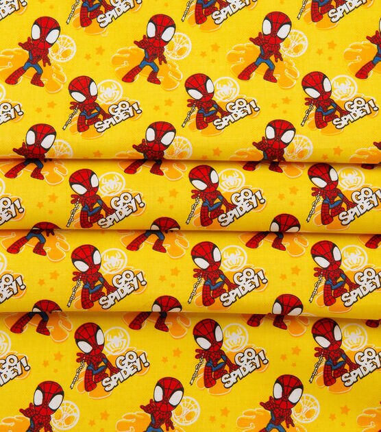 Spiderman Cityscape Cotton Fabric