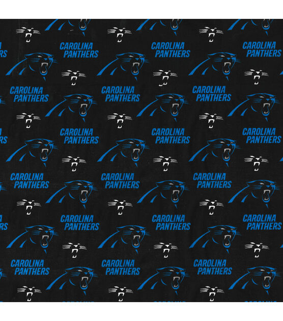 Fabric Traditions Carolina Panthers Cotton Fabric Logo, , hi-res, image 2