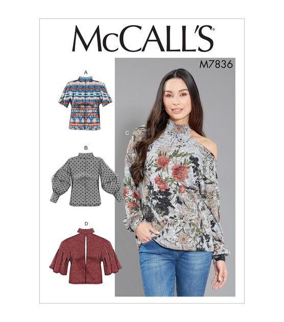 McCall's 7836 Misses Top / Vest Pattern Size 6-22, , hi-res, image 1