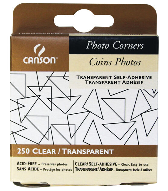 Canson Archival Self-Adhesive Photo Corners Black