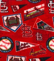 St. Louis Cardinals Fleece Fabric 58&quot; - Red | JOANN
