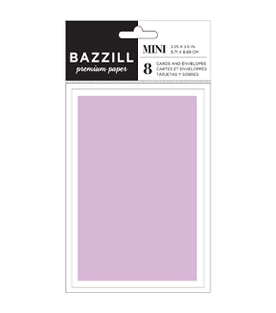 Bazzil Cards Lilac Swirl 8ct