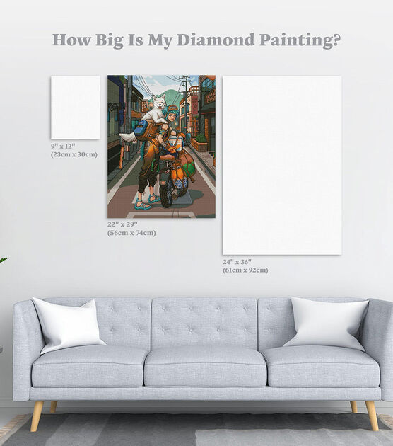 Diamond Art Club 22" x 29" Fishergal Painting Kit, , hi-res, image 4