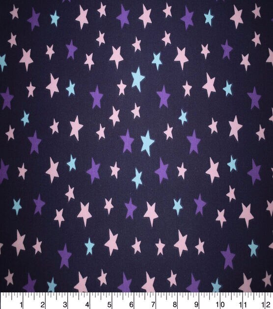 Galaxy Stars on Purple Quilt Cotton Fabric by Quilter's Showcase