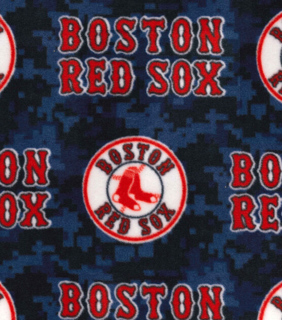 Fabric Traditions Boston Red Sox Fleece Fabric Digital