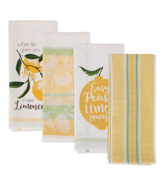 Design Imports Kitchen Towel Set Lemon Bliss