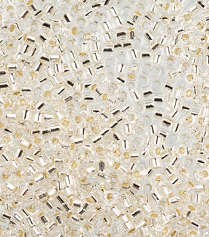 Delica Seed Beads 5G 11/0, Crystal, swatch, image 9