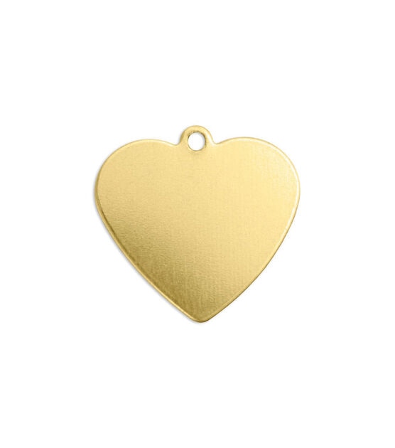 ImpressArt 0.63'' 0.63 oz Brass Heart Premium Stamping Blank