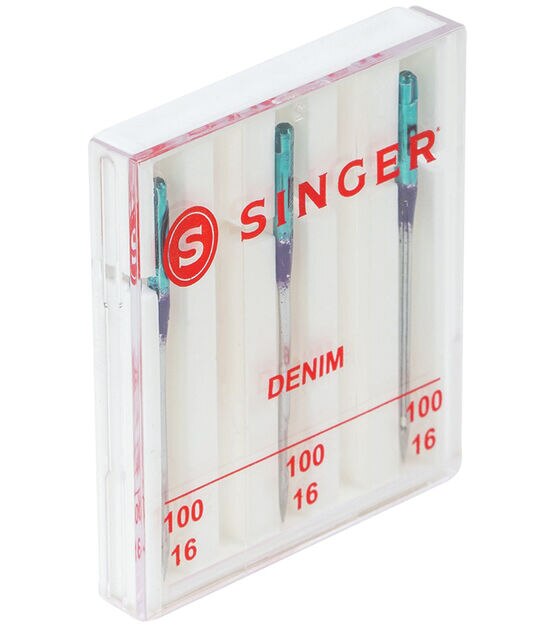 Singer Premium Denim/Jeans Machine Needles 3/Pk- Size 16/100