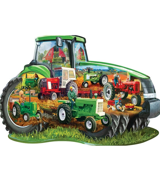 MasterPieces 38.5" x 26.5" Tractor Shaped Jigsaw Puzzle 1000pc, , hi-res, image 2
