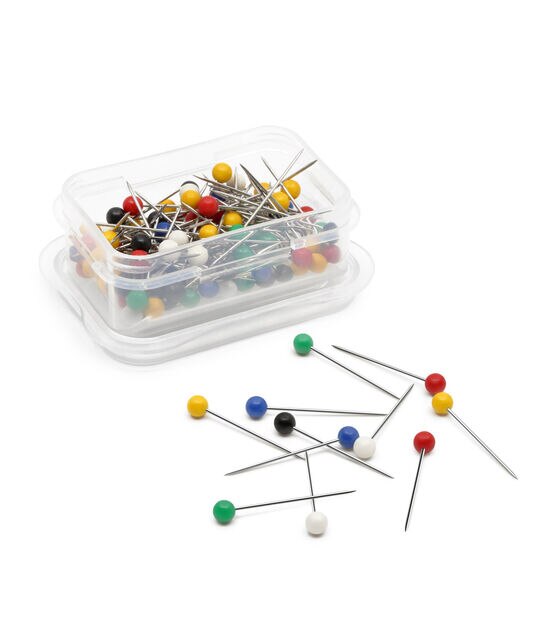 Dritz 1-1/16" Color Ball Pins, Assorted, 100 pc, , hi-res, image 3