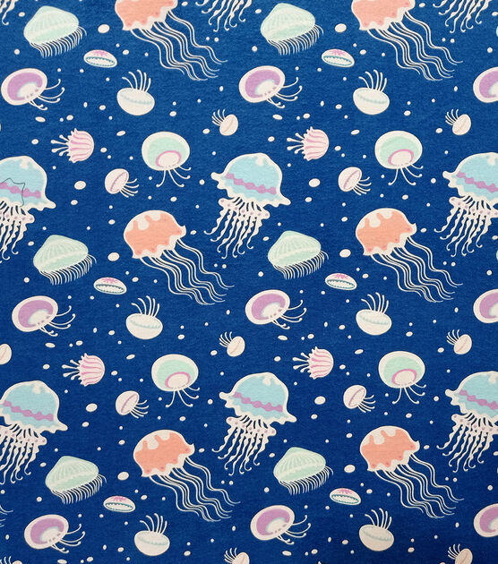 Jellyfish Super Snuggle Flannel Fabric