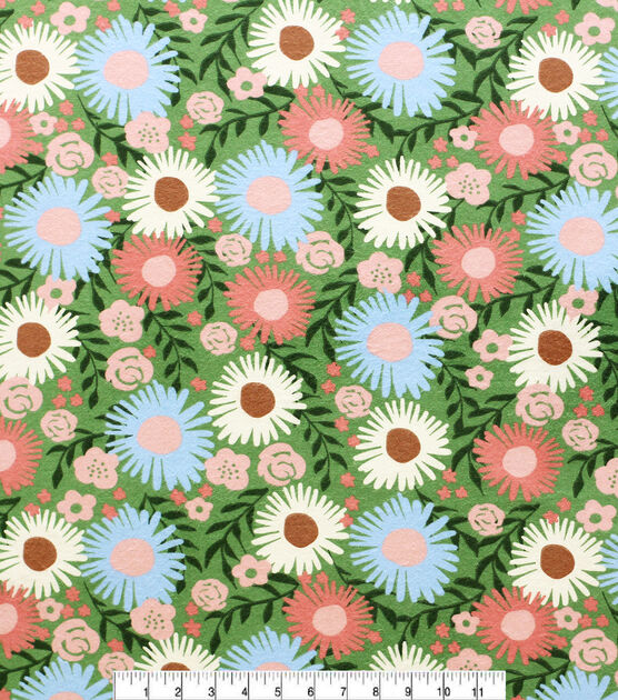 Mental Health Awareness Floral Super Snuggle Flannel Fabric, , hi-res, image 2