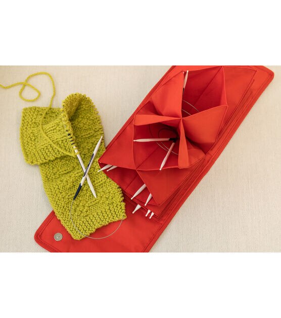 Circular Knitting Needle Organizer and Accessory Storage Case