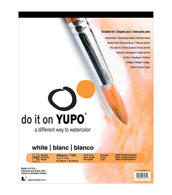 Yupo Paper 10ct 11''x14'' White