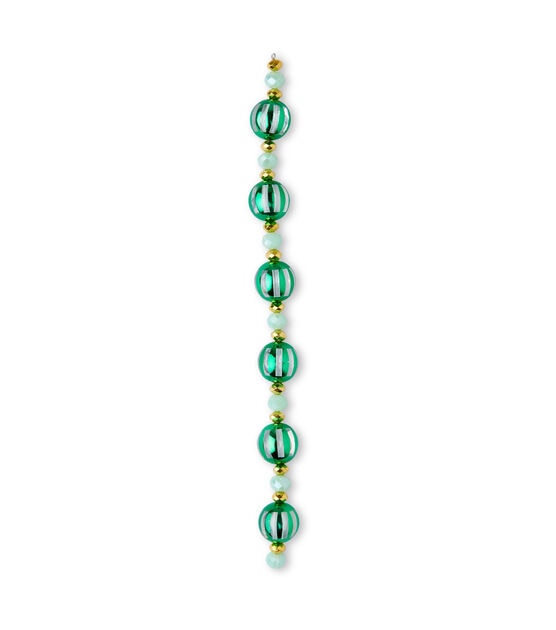 7" x 15.5mm Green Bulb Plastic Strung Beads by hildie & jo, , hi-res, image 2
