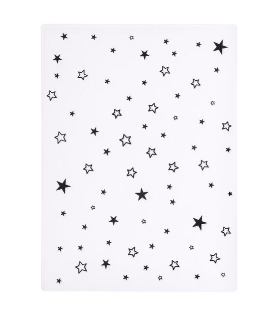 A2 Black Stars Embossing Folder by Park Lane, , hi-res, image 2