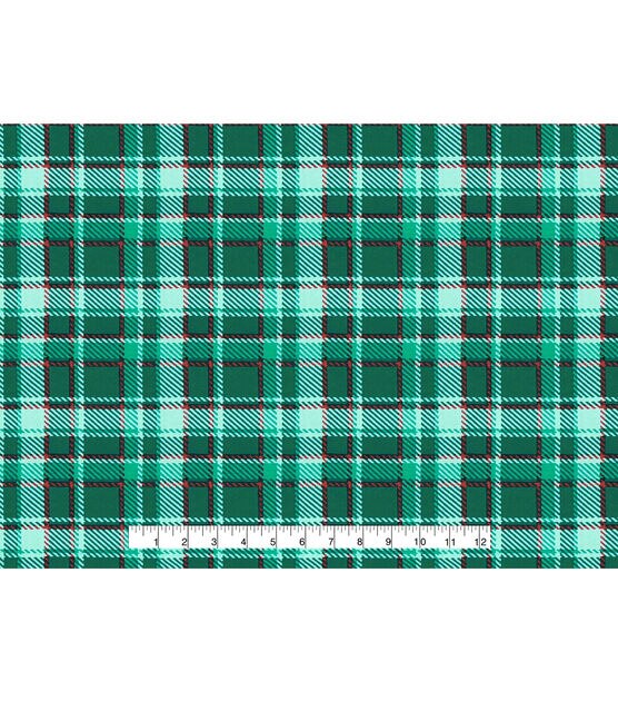 Green Red Plaid Super Snuggle Flannel Fabric, , hi-res, image 4