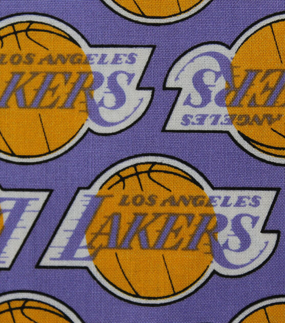 La Lakers Cotton Fabric Vintage Logo Joann
