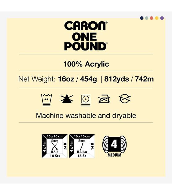 Caron One Pound 800yds Worsted Acrylic Yarn, , hi-res, image 2