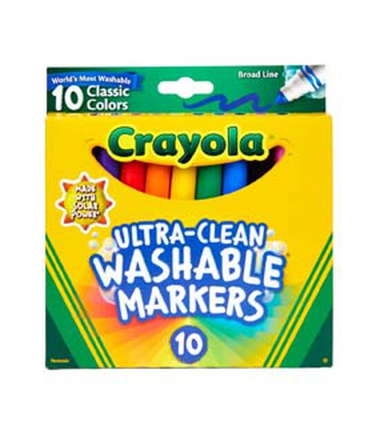 Crayola 10ct Classic Washable Broad Line Bold Markers