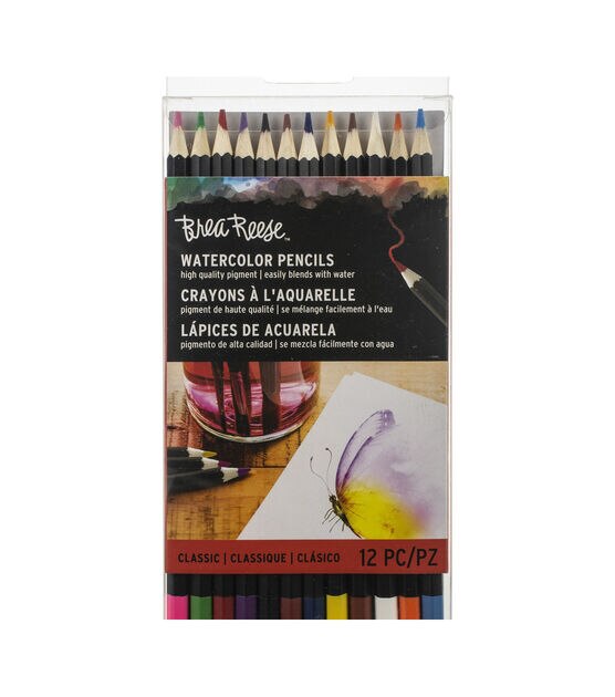 Brea Reese Watercolor Pencils 12 Pkg Classic