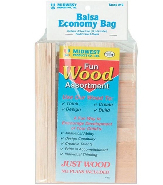 Midwest Products Assorted Balsa Wood Economy Bag