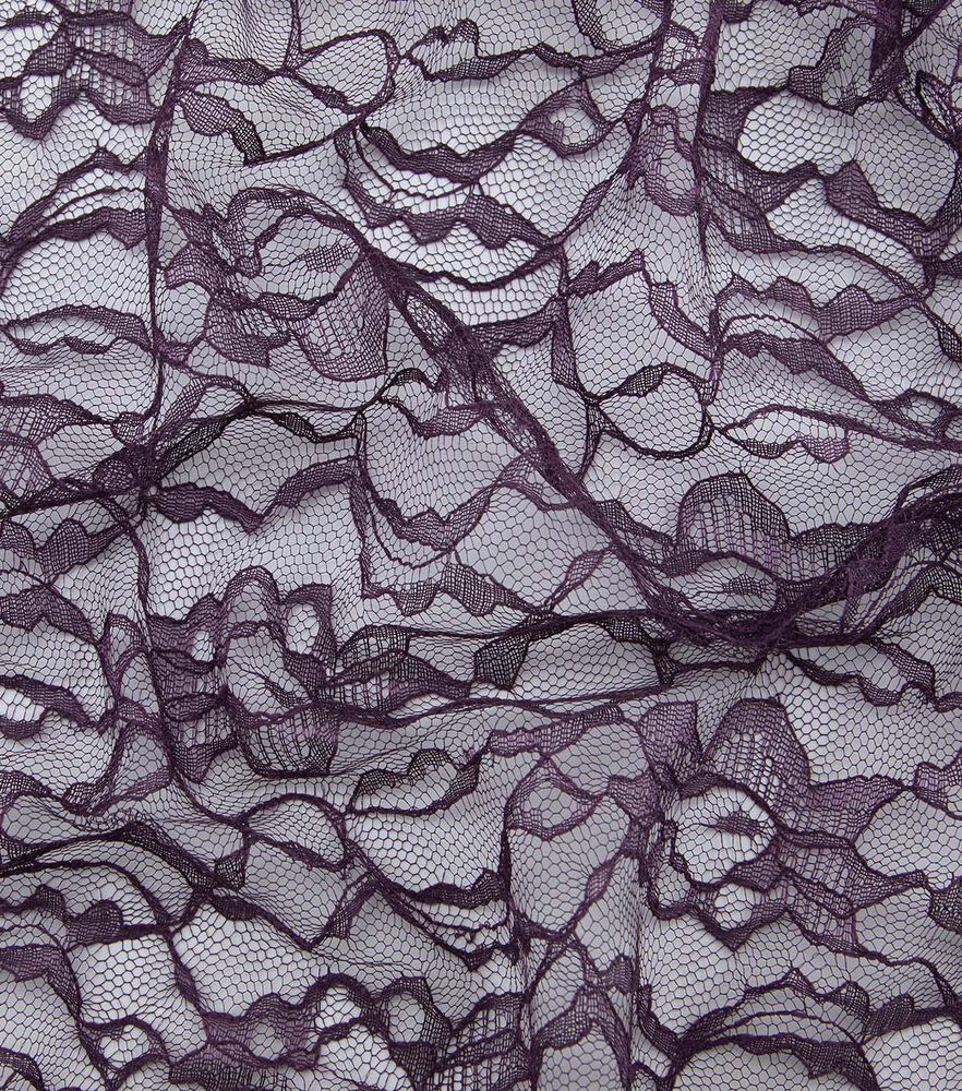 Lace Fabric by Casa Collection, Blackberry Wine, swatch, image 4
