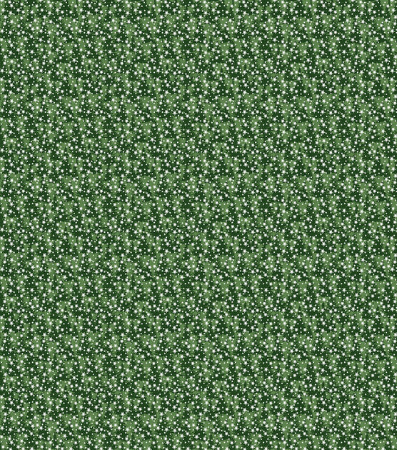 Green Pine Tree Landscape Christmas Cotton Fabric, , hi-res, image 2