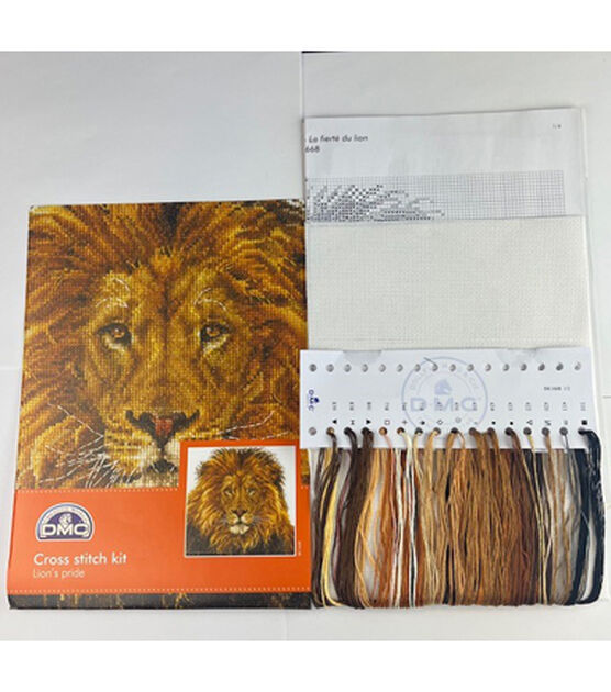 DMC 10" x 10" Lions Pride Cross Stitch Kit, , hi-res, image 2