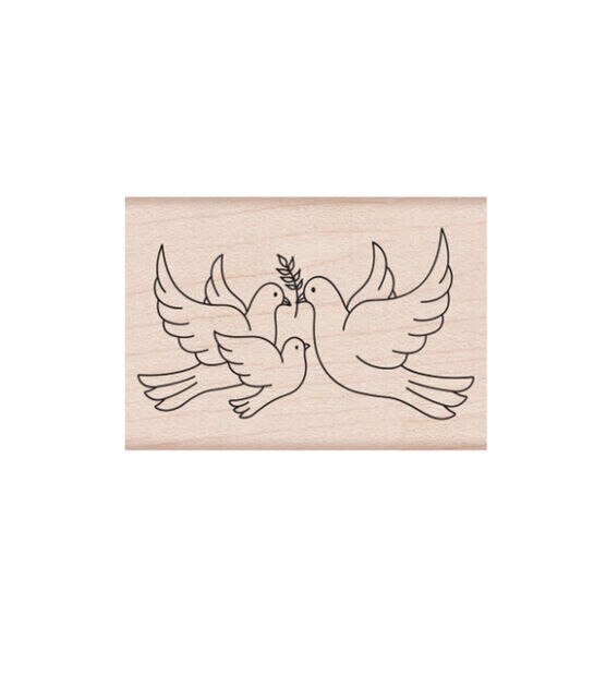 Hero Arts Mounted Rubber Stamp Peace Doves