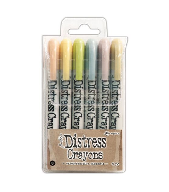 Tim Holtz #8 Distress Crayons Set 6ct