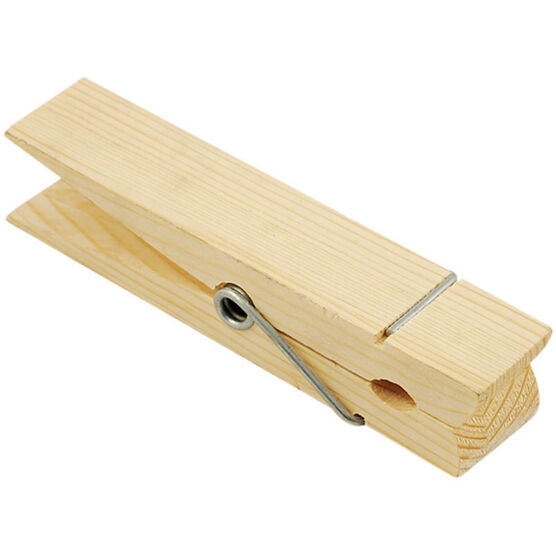 MultiCraft Imports Wooden Jumbo Clothespin Natural