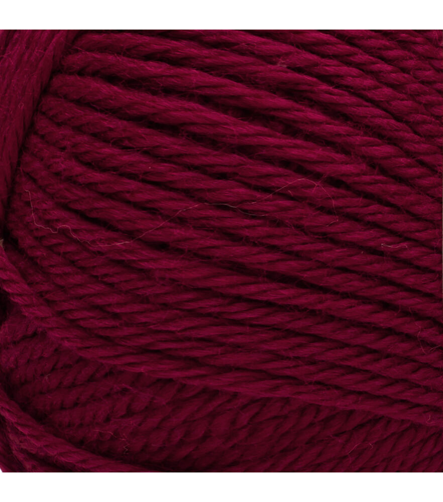 Red Heart Soft Worsted Acrylic Yarn, Wine, swatch, image 4