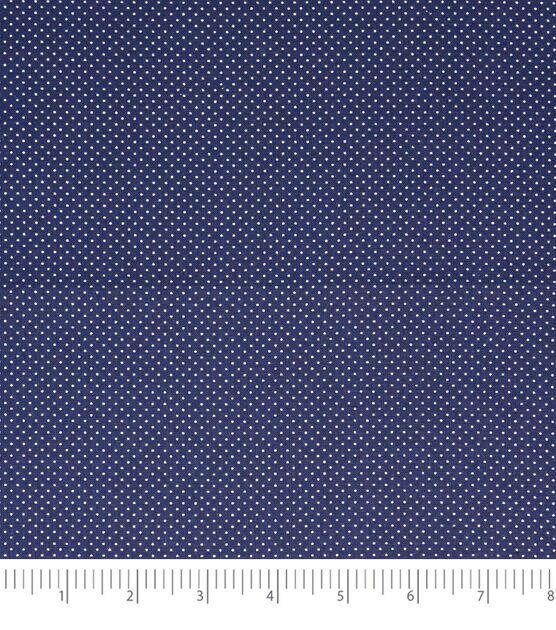 Singer 18" x 21" Navy Dots Cotton Fabric Quarter 1pc, , hi-res, image 2