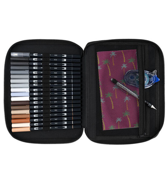 Tombow Dual Brush Pen And Oyster Zipper Marker Case 54pc, , hi-res, image 4