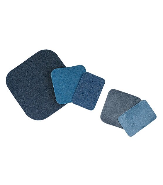 40 Pieces Iron on Repair Patches Denim Patches for Inside Jeans