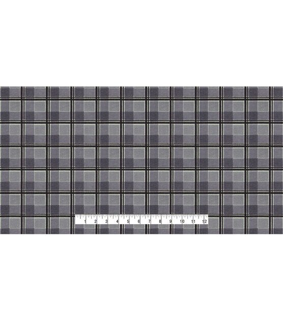 Plaid Gray 108" Wide Flannel Fabric, , hi-res, image 4