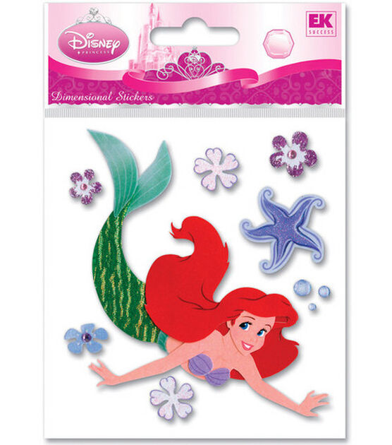 Disney Dimensional Stickers Ariel With Starfish