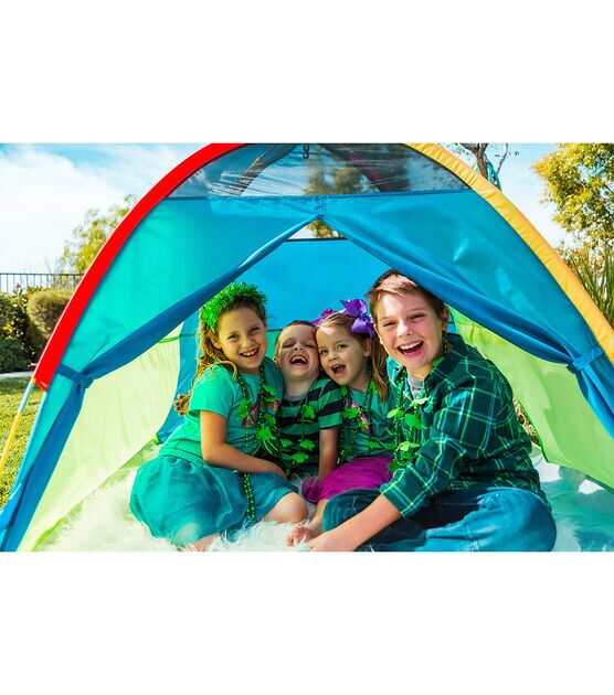 Pacific Play Tents 58" x 46" Multicolor Super Duper 4 Kid Dome Tent, , hi-res, image 12